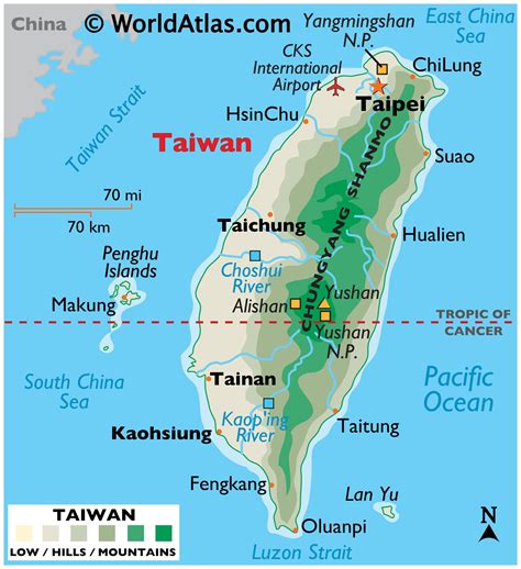 superficie de taiwan